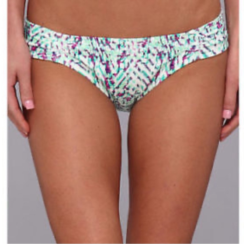 SHOSHANNA *Occitan Ikat* abstract print hipster bikini swim bottoms L